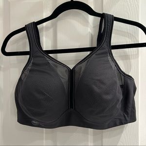 Anita Air Control Deltapad- Maximum Support Sports Bra, Size: 38E, Color:Charcol